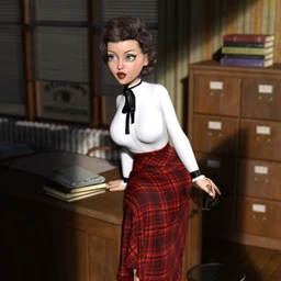 dForce Schoolmarm Outfit for Genesis 8 Female (s)