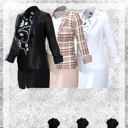 dForce Spring Jacket Outfit for Genesis 8 Female(s)