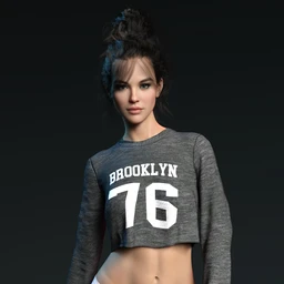 dForce X-Fashion Sweatshirt Set for Genesis 8 Females
