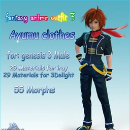 Fantasy-Anime-Outfit 3 _ Ayumu clothes_ for G3
