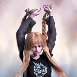 FE Long Hair Vol 01 for Genesis 8 Female