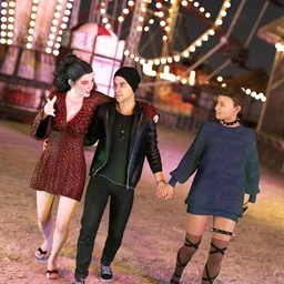 FF’s Triad Romance Poses for Genesis 8