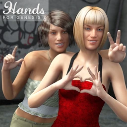 Hands for Genesis 2 Female(s)