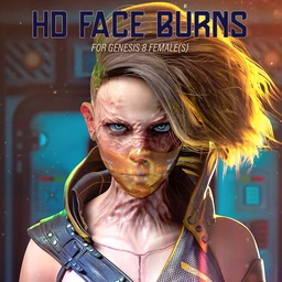 HD Face Burns for Genesis 8 Females