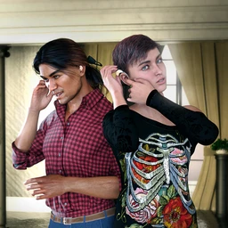 Hearing Aid Poses and Expressions for Genesis 8 and 8.1