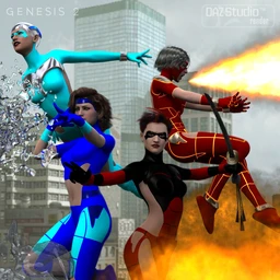 Heroes Defenders Poses for Genesis 2 Female(s)