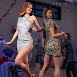 High Rise Party Dress Textures