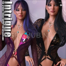 Intrigue for dForce Fused Outfit G8F