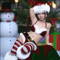 Jingle Outfit for Genesis 8 Females