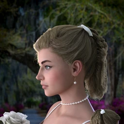 Kelya Curls Updo Hair for Genesis 8 Female(s)