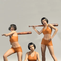 MadBat Prop Poses and Expressions for Genesis 8 Female