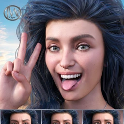 New Faces – Expressions for Genesis 8.1 Female and Victoria 8.1