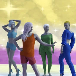 Non-Binary Feminine Poses for Genesis 8
