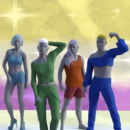 Non-Binary Masculine Poses for Genesis 8