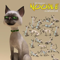 Noodle the Toon Cat