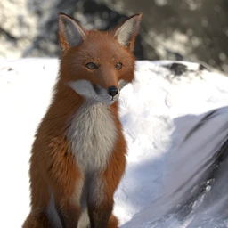 Oso Fox for Daz Dog 8 with dForce Hair