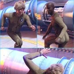 Particle Accelerator Crisis Poses for Genesis 8 Male