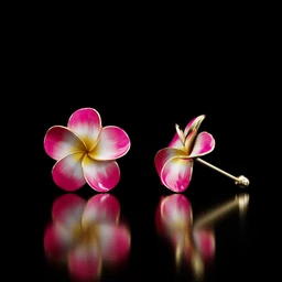 Plumeria Earrings for Genesis 8 and Genesis 3 Female