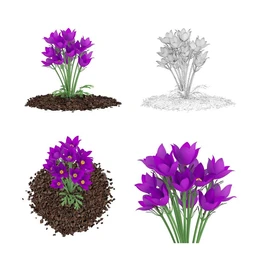 枫树模型,花草,花圃,大花葱,芦荟,肾蕨,天竺葵,玉簪,火炬花,蒲苇,七彩铁,向日葵,塔柏,铁线蕨,吊兰,番红花等各类花模型31个