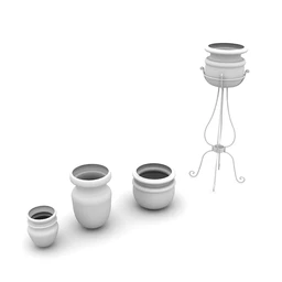 花盆模型合集共7个