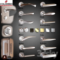 金属把手,金属固件,门把手,窗帘导轨,窗帘轨道,门拉手等模型合集