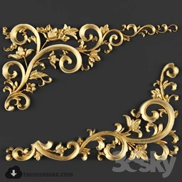 金属装饰品模型合集,镂空花纹,镂空金属等模型