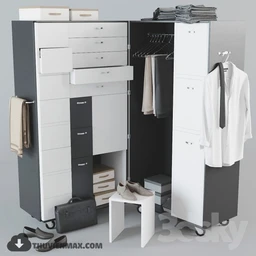 现代衣柜模型合集