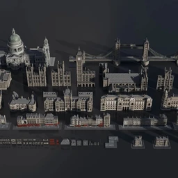 18世纪维多利亚风格建筑模型