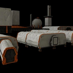 太空营地模型,太空殖民地,宇宙基地,星球基地模型