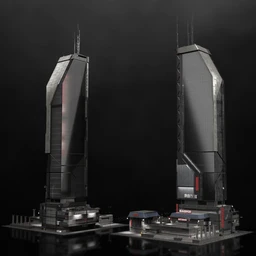 未来巨大城市模型,科幻城市模型,新上海模型