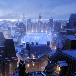 巴黎建筑模型,法国建筑风格模型,巴黎街道模型