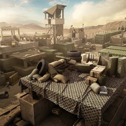 军事哨所模型,军事营地模型,军事基地模型,军事训练营模型,兵营模型