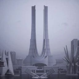 未来城市模型,未来建筑模型,科幻城市建筑模型