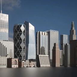 摩天大楼模型,城市建筑模型,街道楼房模型