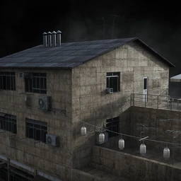 贫民窟建筑模型,贫民区楼房模型,棚户区模型,九龙城模型