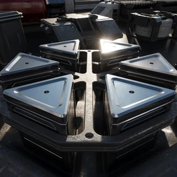 链轮、电缆、管道、磁通电容器模型,小部件零部件模型