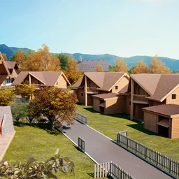 木房子3D模型，c4d，obj模型