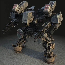 科幻机器人模型,机甲战士,战争机甲模型,obj,max