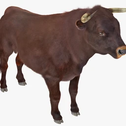 公牛模型,带毛的公牛模型,有绑定,max格式