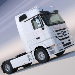 奔驰卡车模型,半挂车头,牵引卡车头模型