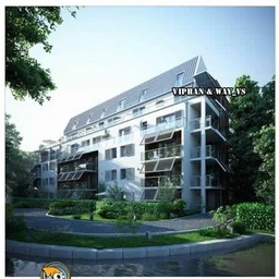 房屋场景模型,白天和黑夜场景模型,max