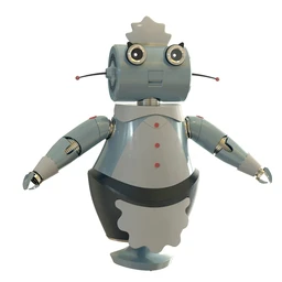 家庭卡通机器人3D模型