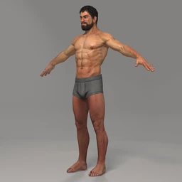 长胡子的男人模型,中年大叔模型,max格式