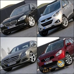 七辆品牌汽车模型