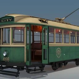 电车模型,电车车箱模型,X-1级电车466号车箱模型