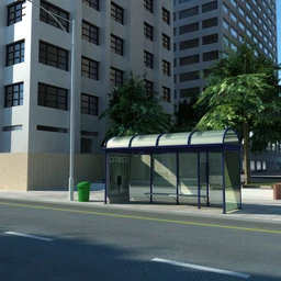 大城市场景模型,城市景观模型,高楼,街道模型