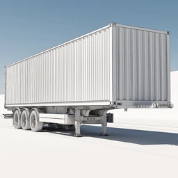 半挂车集装箱模型,卡车车箱模型