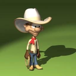 卡通角色，动物模型40个,3ds,lwo