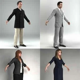 高精度三维人物模型合辑,3dmax