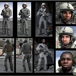 使命召唤:现代战争3,游戏角色模型